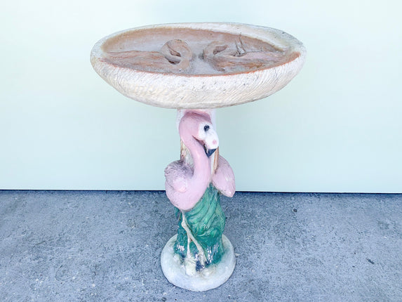 Flamingo Bird Bath