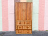 Pencil Reed Rattan Armoire