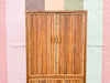 Pencil Reed Rattan Armoire