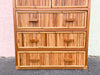 Pencil Reed Rattan Armoire