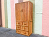 Pencil Reed Rattan Armoire