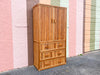 Pencil Reed Rattan Armoire