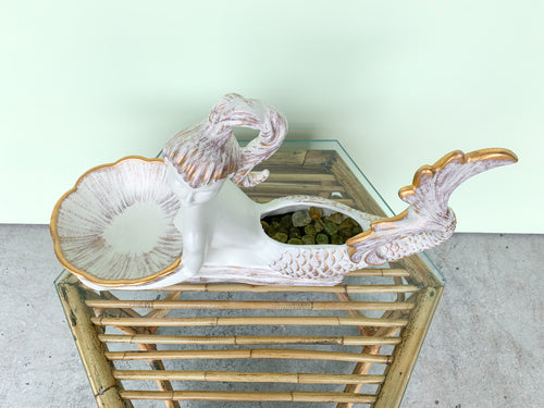 60s Glam Mermaid Haeger Cachepot