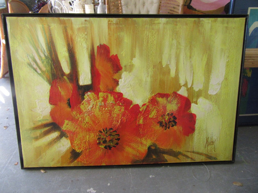 Mid Century Poppy Original Art By Moran
