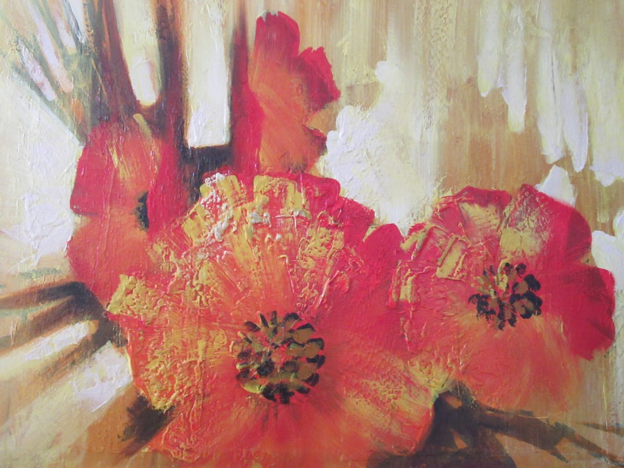 Mid Century Poppy Original Art By Moran