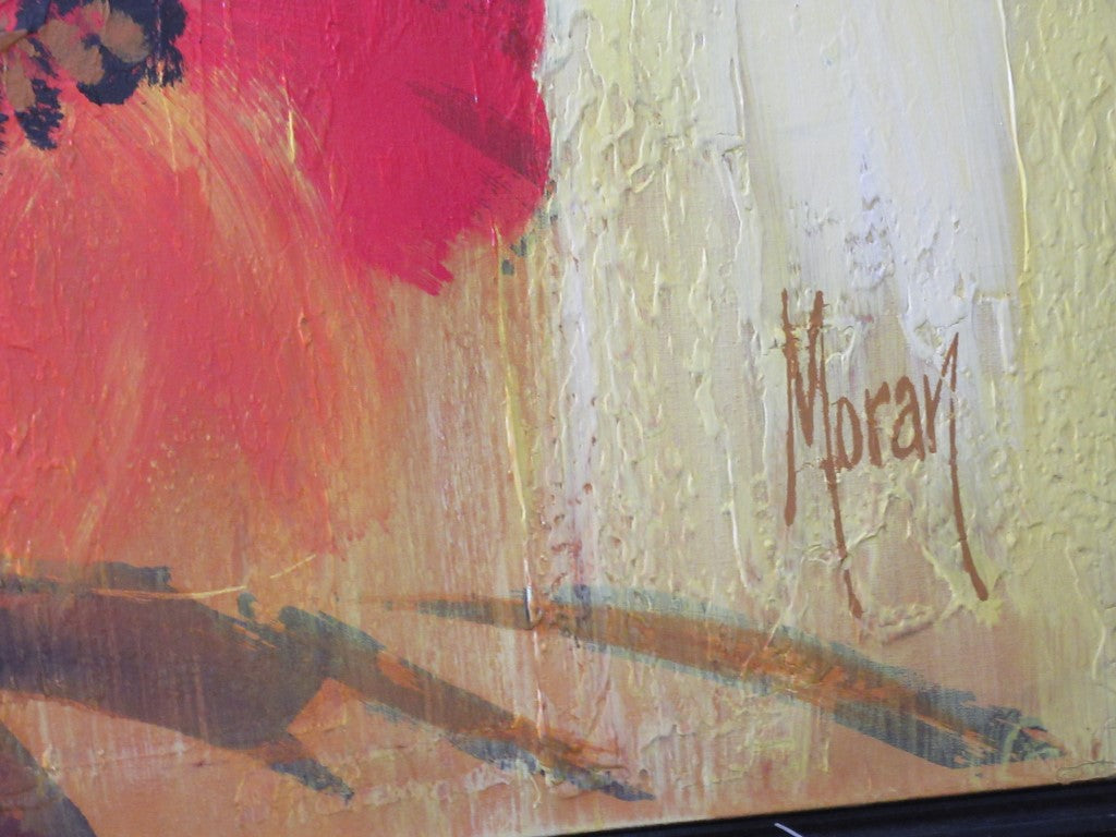 Mid Century Poppy Original Art By Moran
