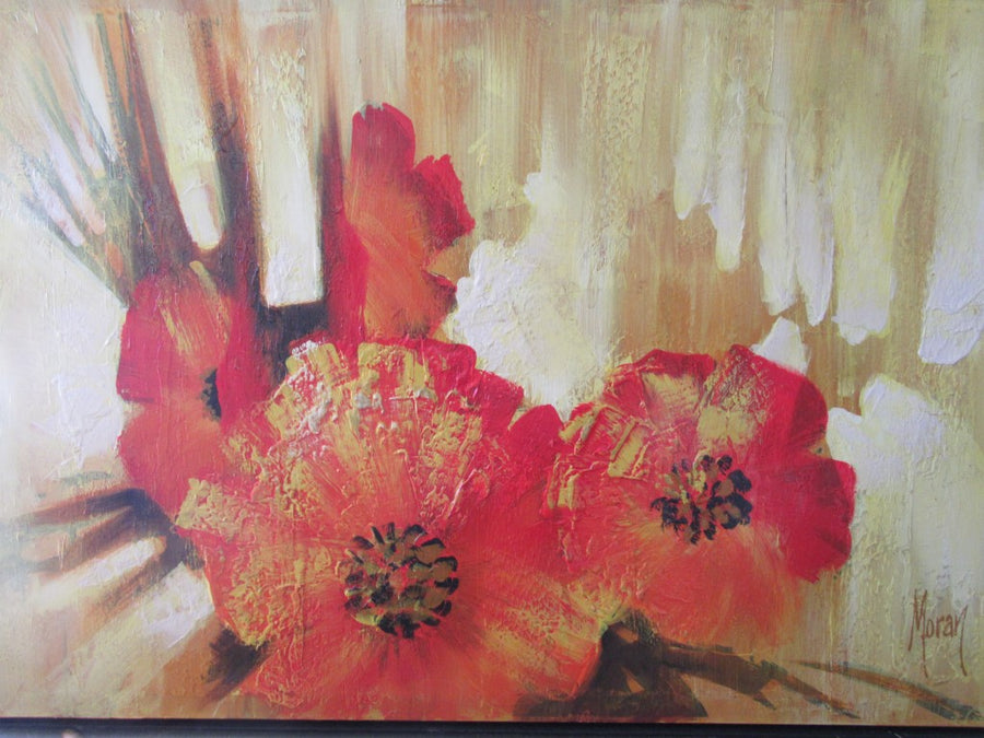 Mid Century Poppy Original Art By Moran